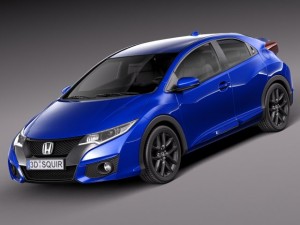 Honda Civic Sport 2015 3D Model