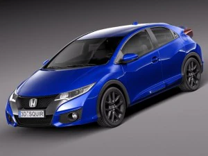 Honda Civic Sport 2015 Model 3D