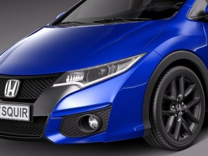 Honda Civic Sport 2015 Model 3D