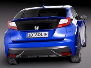 Honda Civic Sport 2015 Model 3D