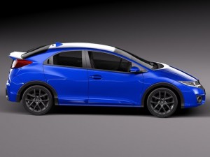 Honda Civic Sport 2015 Model 3D
