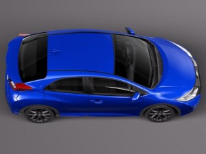 Honda Civic Sport 2015 Model 3D