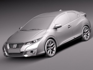 Honda Civic Sport 2015 Model 3D