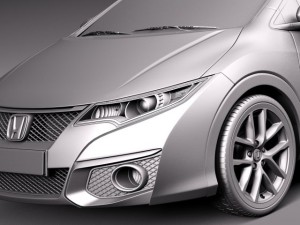 Honda Civic Sport 2015 Model 3D