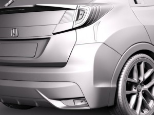 Honda Civic Sport 2015 Model 3D