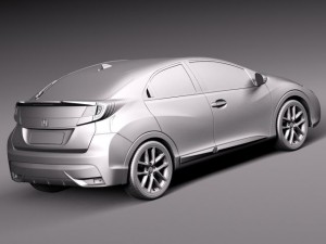 Honda Civic Sport 2015 Model 3D