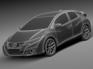 Honda Civic Sport 2015 Model 3D
