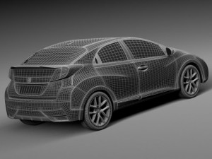 Honda Civic Sport 2015 Model 3D