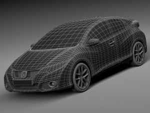 Honda Civic Sport 2015 Model 3D