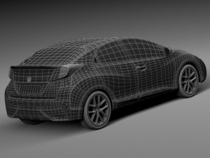Honda Civic Sport 2015 Model 3D