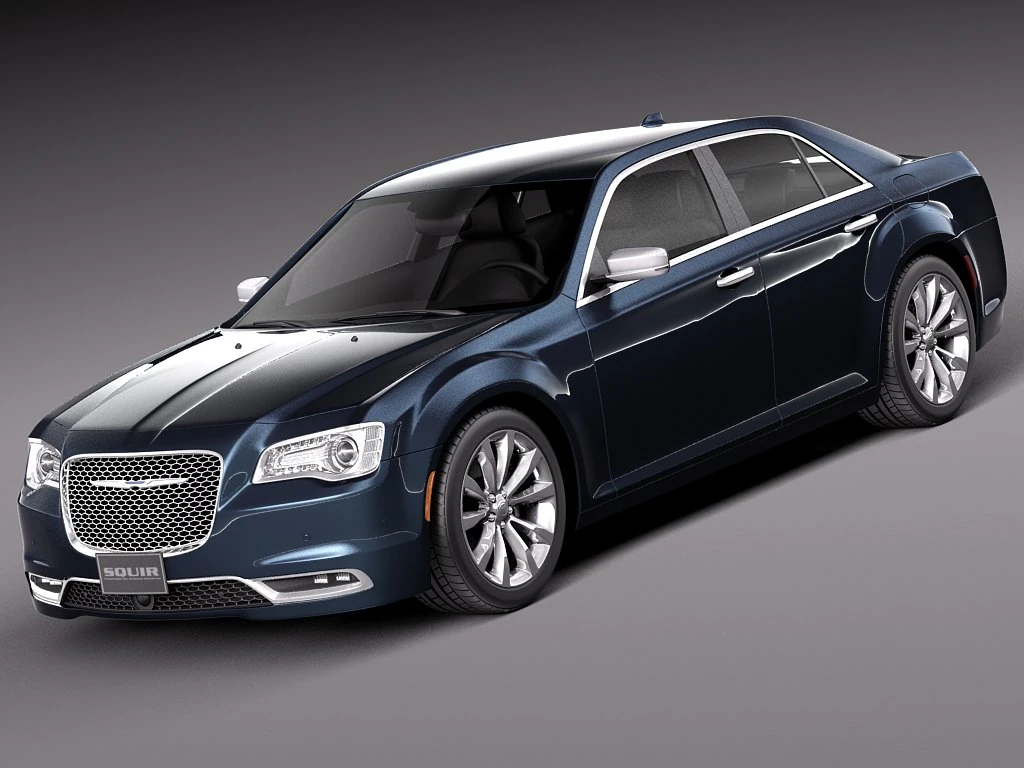 Chrysler 300 2015 3D Model .c4d .max .obj .3ds .fbx .stl .blend 