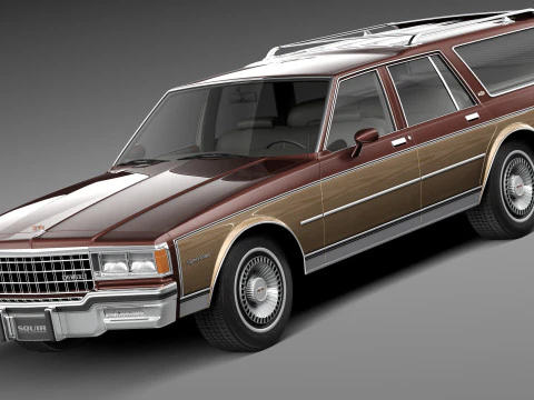 Chevrolet Caprice Универсал 1978 г. 3D Модель