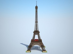 Eiffel Tower High Detailed 3D Model