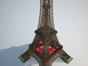 Eiffel Tower High Detailed 3D Model