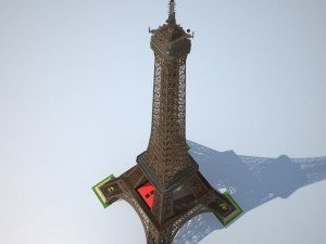 Eiffel Tower High Detailed 3D Model