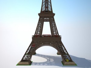 Eiffel Tower High Detailed 3D Model