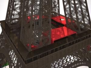 Eiffel Tower High Detailed 3D Model