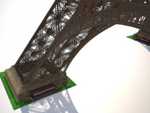 Eiffel Tower High Detailed 3D Model