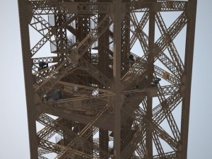 Eiffel Tower High Detailed 3D Model