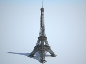Eiffel Tower High Detailed 3D Model