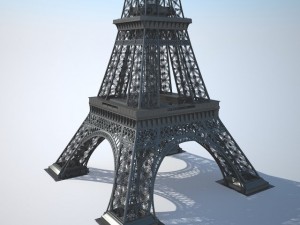 Eiffel Tower High Detailed 3D Model