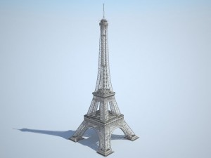 Eiffel Tower High Detailed 3D Model
