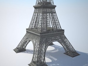 Eiffel Tower High Detailed 3D Model