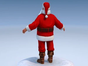 Santa Claus Rigged 3D Model