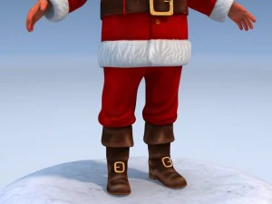 Santa Claus Rigged 3D Model