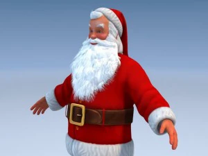 Santa Claus Rigged 3D Model