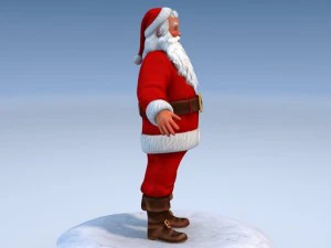 Santa Claus Rigged 3D Model