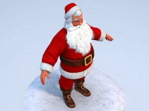Santa Claus Rigged 3D Model