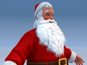Santa Claus Rigged 3D Model