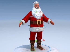 Santa Claus Rigged 3D Model