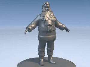 Santa Claus Rigged 3D Model