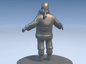 Santa Claus Rigged 3D Model