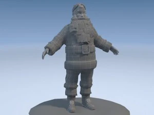 Santa Claus Rigged 3D Model