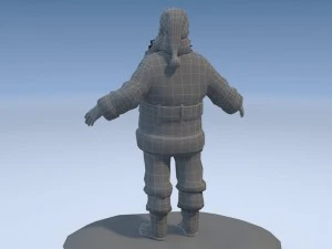 Santa Claus Rigged 3D Model