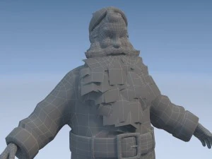 Santa Claus Rigged 3D Model