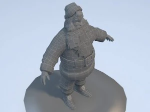 Santa Claus Rigged 3D Model