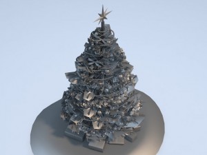 Christmas Tree High Detailed 3D Model