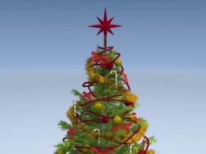 Christmas Tree High Detailed 3D Model