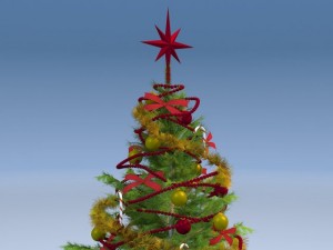 Christmas Tree High Detailed 3D Model