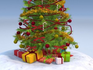 Christmas Tree High Detailed 3D Model