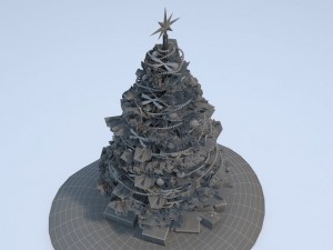 Christmas Tree High Detailed 3D Model