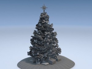 Christmas Tree High Detailed 3D Model
