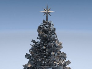 Christmas Tree High Detailed 3D Model