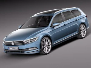 Volkswagen Passat variante 2015 Modello 3D