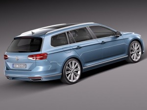 Volkswagen Passat Variant 2015 3D 模型