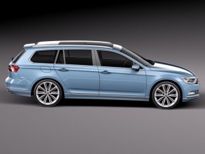 Volkswagen Passat Variant 2015 3D 模型